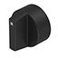 ROTATING KNOB BLACK D18 PLASTIC