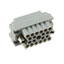 CONN HSG RACK & PANEL 20POS GRY