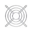 120MM FAN GUARD NICKEL CHROME